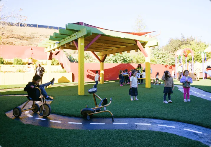 Outdoor play every day at Diamond Bar Montessori Academy